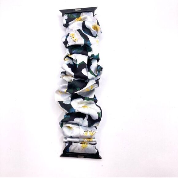 Floral scrunchie smart watch replacement band - Picture 2 of 4